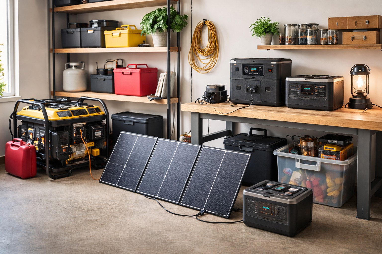 household backup power system emergency preparedness setup