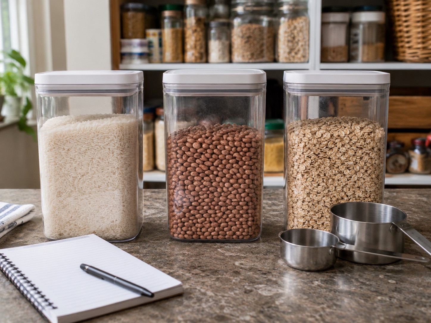 Rice beans and oats compared for emergency storage